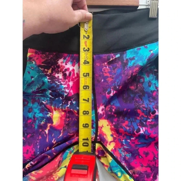 NWT Women's PopFit Multicolor Leggings Size‎ S Yoga Pants 0305 - Picture 8 of 10